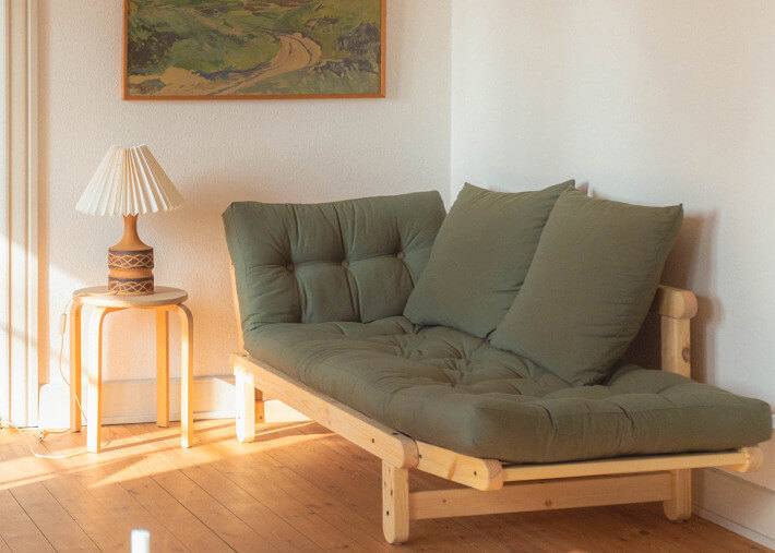 Canapé lit design couchage 75x200 - 13 coloris...