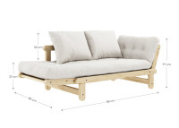 Canapé lit design couchage 75x200 - 13 coloris Beat par Karup