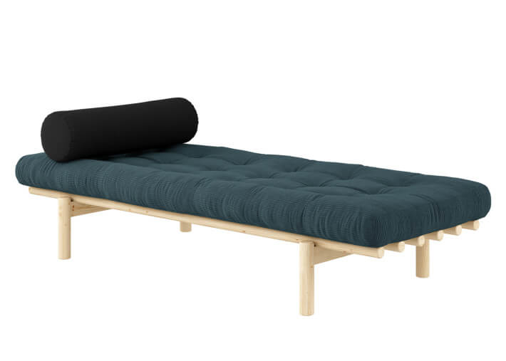 Méridienne design en velours 7 coloris 75x200 -...