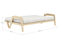 Canapé lit idéal studio couchage 130x190 - 20 coloris Grab par Karup