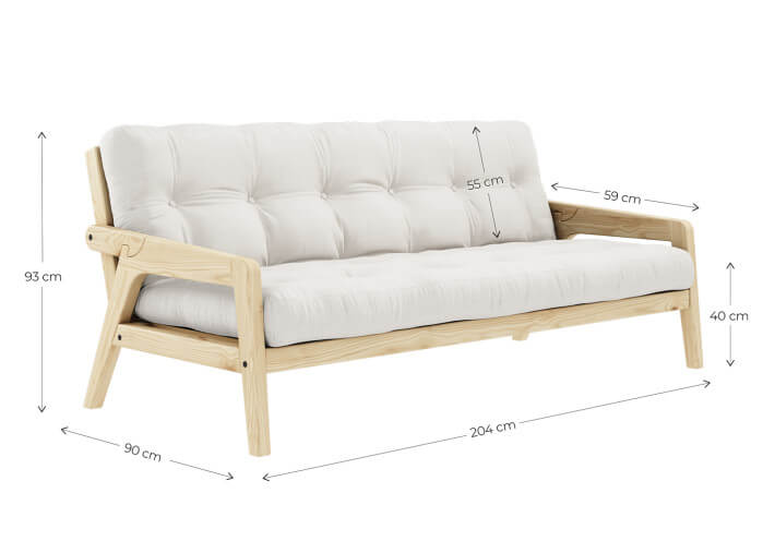 Canapé lit idéal studio couchage 130x190 - 20...