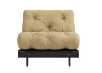 Canapé convertible en lit 90x200 en bois noir 13 coloris - Roots Karup