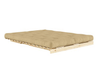Canapé lit gain de place couchage 140 ou 160 en bois clair 14 coloris Roots Karup