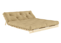 Canapé lit gain de place couchage 140 ou 160 en bois clair 14 coloris Roots Karup