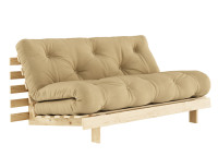 Canapé lit gain de place couchage 140 ou 160 en bois clair 14 coloris Roots Karup