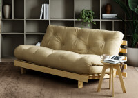 Canapé lit gain de place couchage 140 ou 160 en bois clair 14 coloris Roots Karup