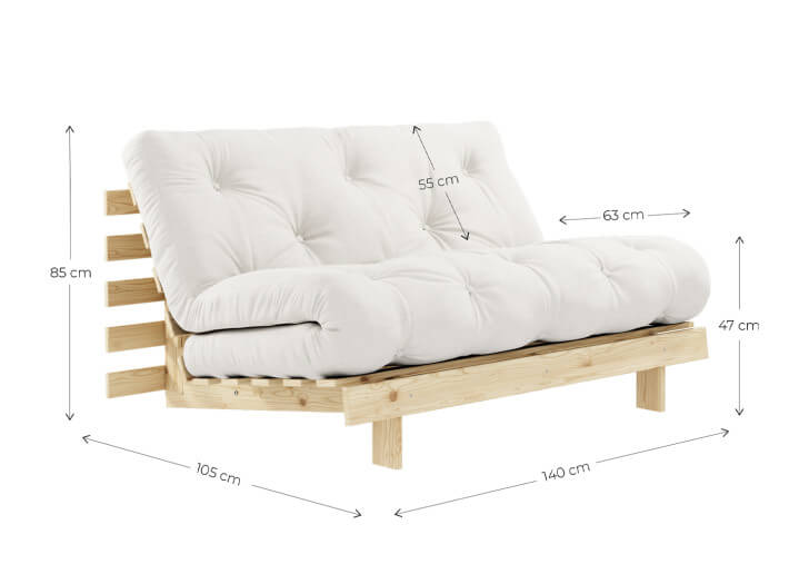 Canapé lit gain de place couchage 140 ou 160 en...