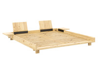 Sommier pour futon en pin naturel ou foncé - 3 tailles Social par Karup