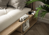 Sommier en bois de pin avec rangement 2 coloris 3 tailles Ziggy Karup