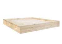Sommier en bois de pin avec rangement 2 coloris 3 tailles Ziggy Karup