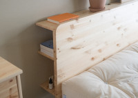 Sommier avec tete de lit 3 tailles 2 coloris retreat par Karup