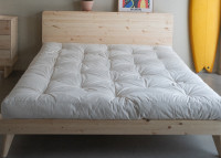 Sommier avec tete de lit 3 tailles 2 coloris retreat par Karup