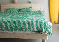 Sommier avec tete de lit 3 tailles 2 coloris retreat par Karup