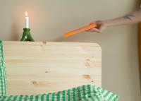 Sommier avec tete de lit 3 tailles 2 coloris retreat par Karup