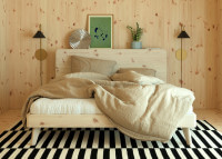 Sommier avec tete de lit 3 tailles 2 coloris retreat par Karup
