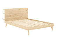 Sommier avec tete de lit 3 tailles 2 coloris retreat par Karup