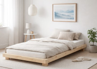 Sommier de lit au design minimaliste en pin 5 tailles Dock par Karup
