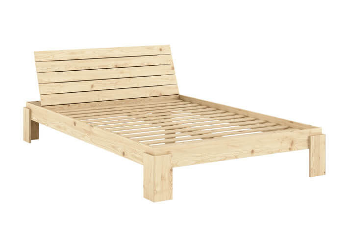 Sommier de lit avec repose tête et coffre 3...