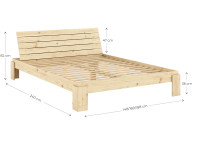 Sommier de lit avec repose tête et coffre 3 tailles Layers par Karup