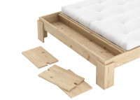 Sommier de lit avec banc et coffre 3 tailles Layers par Karup