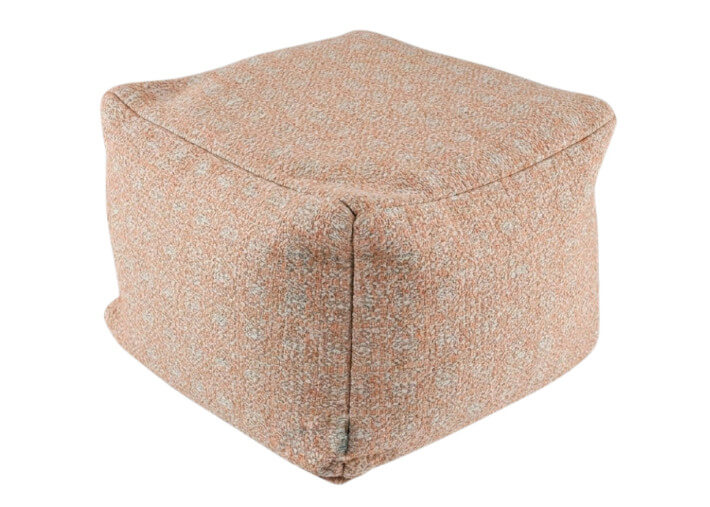 Pouf d'extérieur carré rose - Lara par Angel...