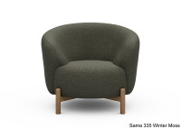 Fauteuil crapaud pieds chêne - 53 coloris - Gran par Scandinavian Upholstery
