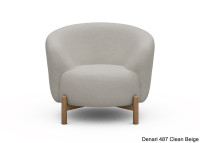 Fauteuil crapaud pieds chêne - 53 coloris - Gran par Scandinavian Upholstery