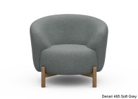 Fauteuil crapaud pieds chêne - 53 coloris - Gran par Scandinavian Upholstery
