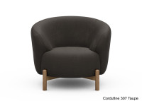 Fauteuil crapaud pieds chêne - 53 coloris - Gran par Scandinavian Upholstery