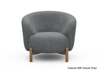 Fauteuil crapaud pieds chêne - 53 coloris - Gran par Scandinavian Upholstery