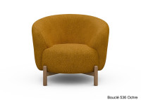 Fauteuil crapaud pieds chêne - 53 coloris - Gran par Scandinavian Upholstery
