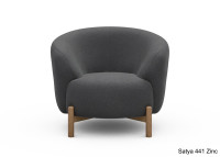 Fauteuil crapaud pieds chêne - 53 coloris - Gran par Scandinavian Upholstery