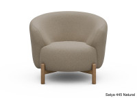Fauteuil crapaud pieds chêne - 53 coloris - Gran par Scandinavian Upholstery