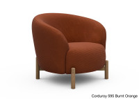Fauteuil crapaud pieds chêne - 53 coloris - Gran par Scandinavian Upholstery
