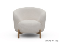 Fauteuil crapaud pieds chêne - 53 coloris - Gran par Scandinavian Upholstery
