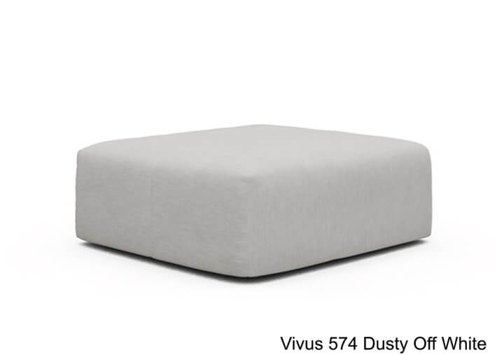 Pouf design et confortable 110x102 - Ingvar par...