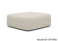 Pouf design et confortable 110x102 - Ingvar par Scandinavian Upholstery