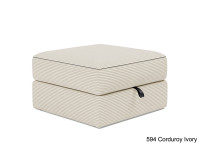 Pouf design et confortable 75x75 ILB 402 Innovation living Black Label