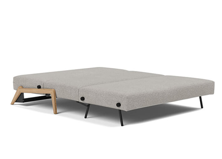 Canape lit compact pieds bois clair 2 tailles...