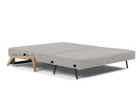 Canape lit compact pieds bois clair 2 tailles ILB500 Innovation living