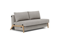 Canape lit compact pieds bois clair 2 tailles ILB500 Innovation living