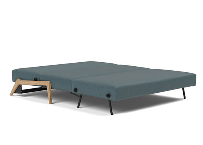 Canape lit compact pieds bois clair 2 tailles...