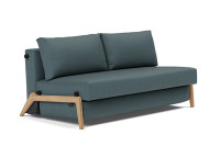 Canape lit compact pieds bois clair 2 tailles ILB500 Innovation living