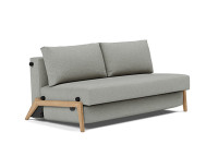 Canape lit compact pieds bois clair 2 tailles ILB500 Innovation living