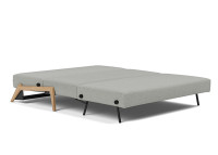 Canape lit compact pieds bois clair 2 tailles ILB500 Innovation living