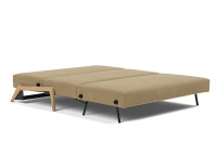 Canape lit compact pieds bois clair 2 tailles ILB500 Innovation living