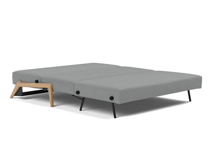 Canape lit compact pieds bois clair 2 tailles...