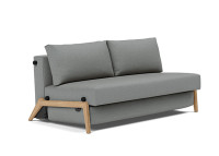 Canape lit compact pieds bois clair 2 tailles ILB500 Innovation living