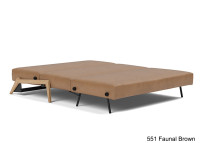 Canape lit compact pieds bois clair 2 tailles ILB500 Innovation living