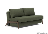 Canape lit idéal studio pieds bois foncé - ILB500 Innovation living